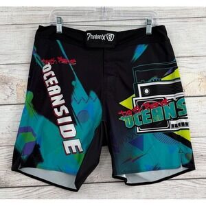 Phalanx Board Shorts Mens 34 Black Tenth Planet Oceanside No Gi MMA Grappling